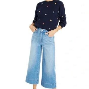 Madewell wide leg crop with cuffed detail
